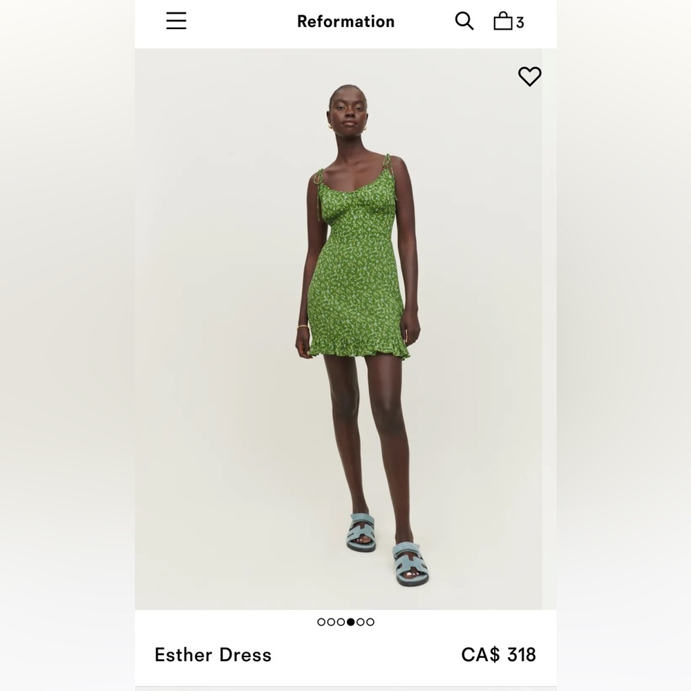 Reformation Esther Dress Isla - Size 8